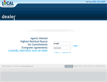 Tablet Screenshot of dealer.localmanagement.us